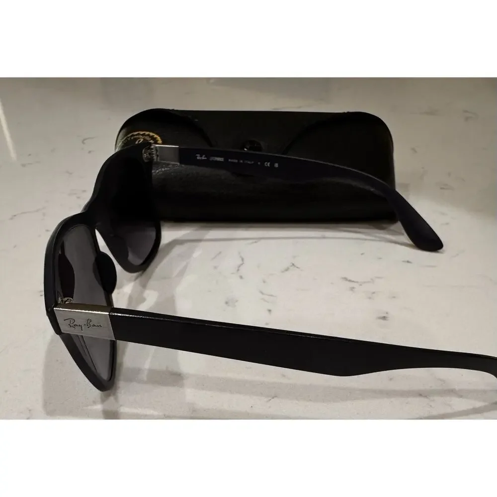 Ray-Ban Mens Liteforce Sunglasses - Matte Blue/Gray Gradient Lenses